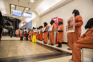 Protesters Tell the Stories of Guantánamo Detainees in the Union Station Food Court