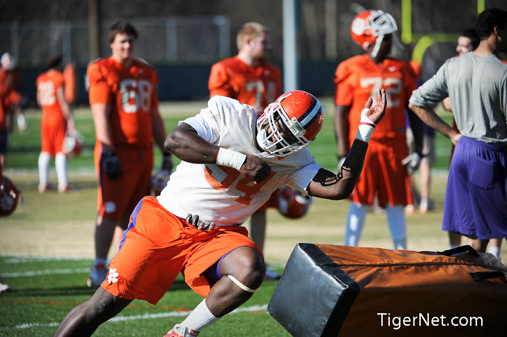 Clemson Football Photo of Bowl Game and practice and Rennie Moore