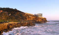 Cliff House Restaurant perched on cliff above Pacific • <a style="font-size:0.8em;" href="http://www.flickr.com/photos/34843984@N07/15546634805/" target="_blank">View on Flickr</a>