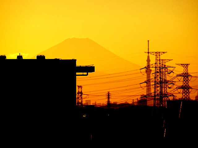 今日は、EASTの開放廊下からも富士山が...