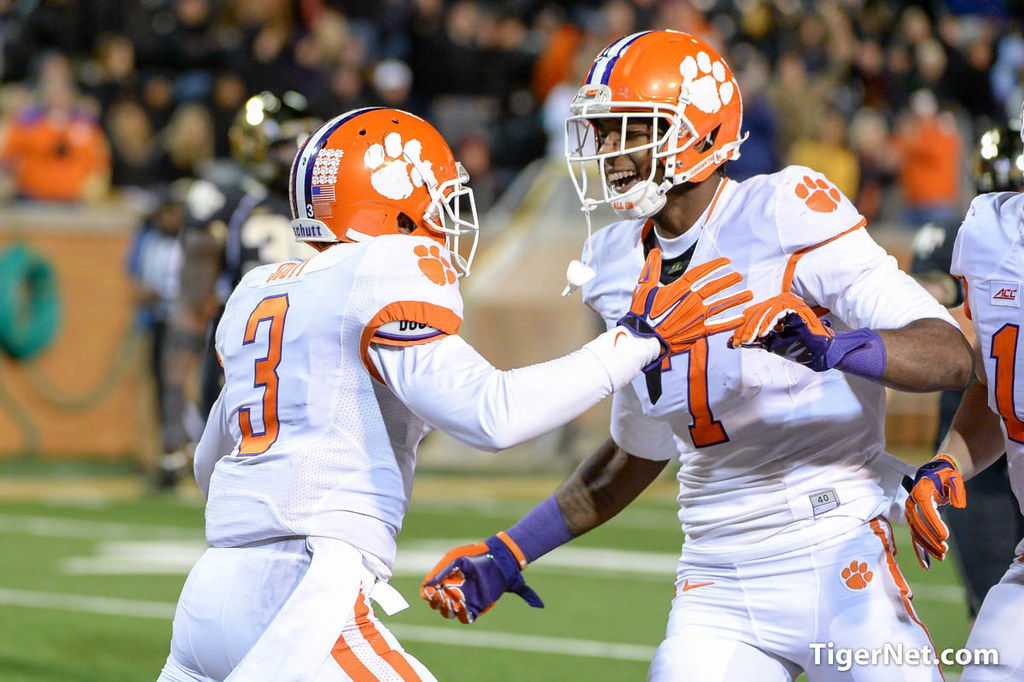 Clemson Football Photo of Artavis Scott and Mike Williams and Wake Forest