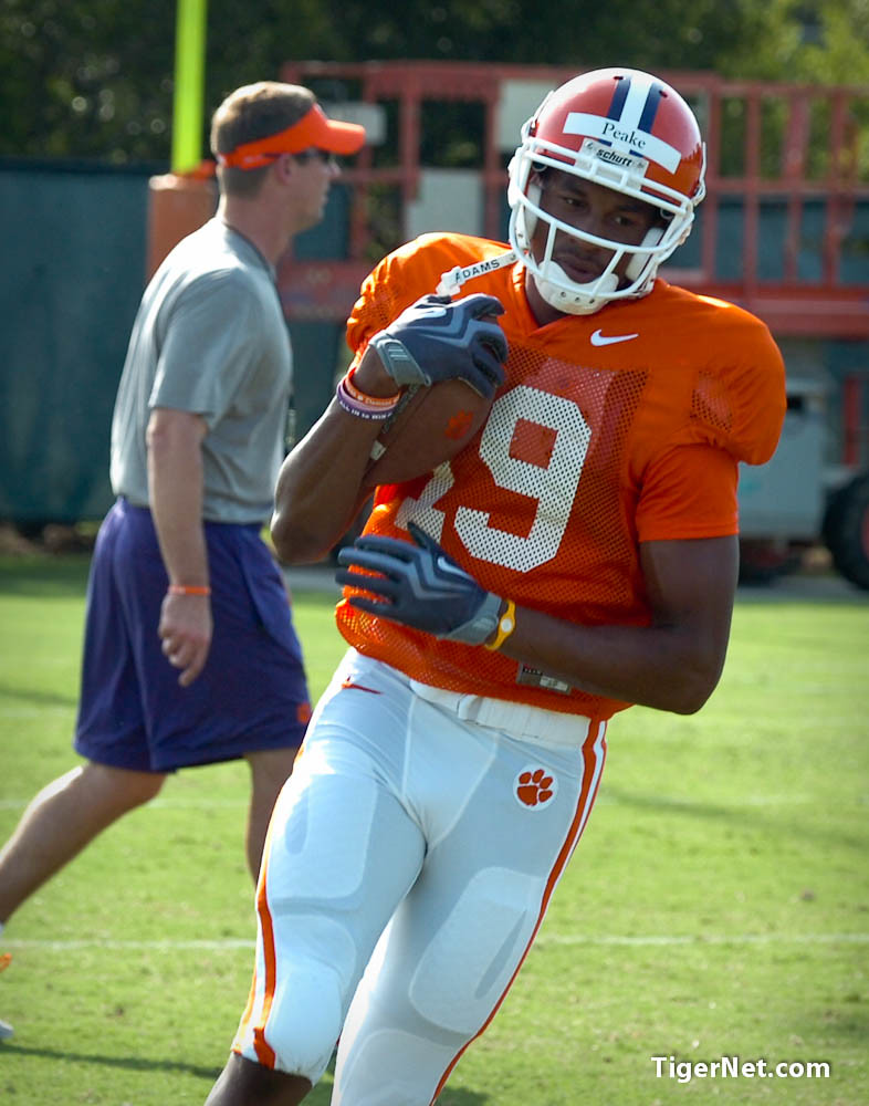 Clemson Football Photo of Charone Peake and fallcamp and practice
