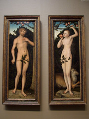 Adam & Eve by Lucas Cranach • <a style="font-size:0.8em;" href="http://www.flickr.com/photos/34843984@N07/15353994708/" target="_blank">View on Flickr</a>