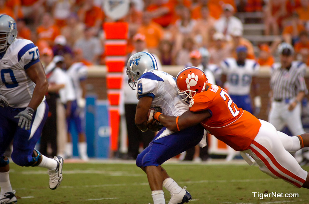Clemson Football Photo of Kevin Alexander and middletennesseestate