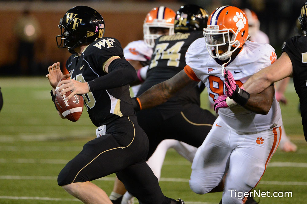 Clemson Football Photo of Wake Forest and DeShawn Williams