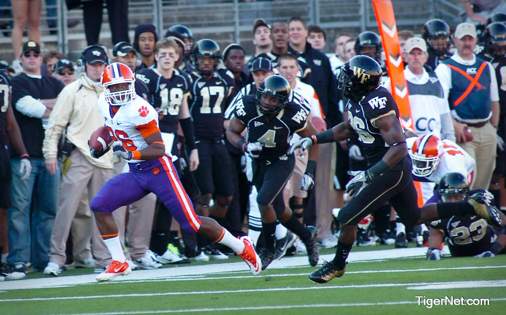 Clemson Football Photo of Wake Forest and Marquan Jones