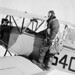 S.S. Shulemson with Fleet Finch II aircraft, No. 3 Elementary Flying Training School, RCAF, London, Ontario, 1942 / S.S. Shulemson sur l’avion Fleet Finch II à la 3e École élémentaire de pilotage de l’ARC à London (Ontario), en 1942
