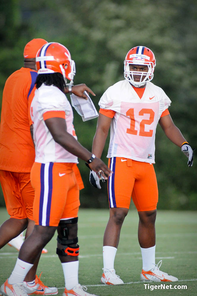 Clemson Football Photo of fallcamp and practice and Stephone Anthony and Tony Steward