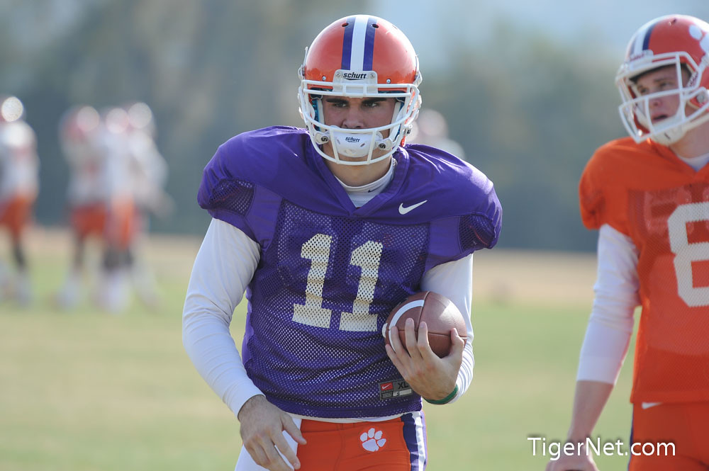 Clemson Football Photo of Bowl Game and Chad Kelly and practice