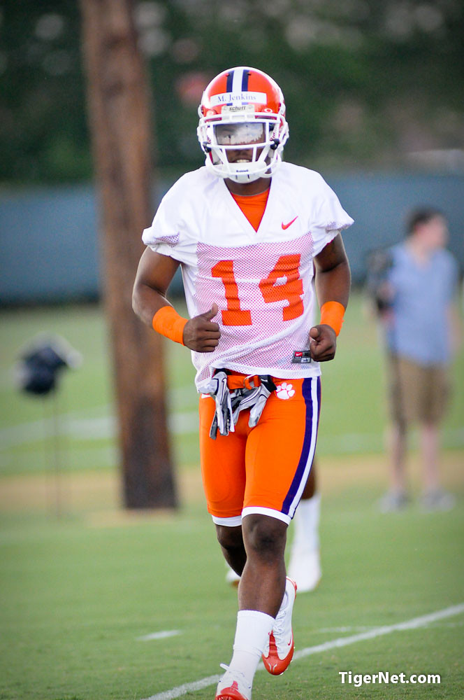 Clemson Football Photo of fallcamp and Martin Jenkins and practice