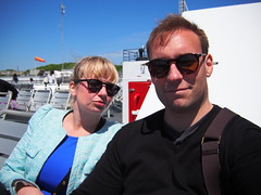 On the ferry from the mainland to Marthas Vineyard.