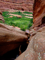 Red Sandstone at dangerous angles • <a style="font-size:0.8em;" href="http://www.flickr.com/photos/34843984@N07/15544465265/" target="_blank">View on Flickr</a>