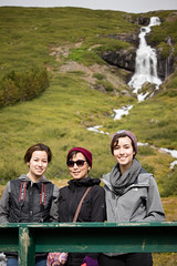 Helen, Carolyn, and Erin in Ísafjörður