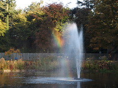 Rainbow on fountain @ Beatrixpark @ Amsterdam Zuid