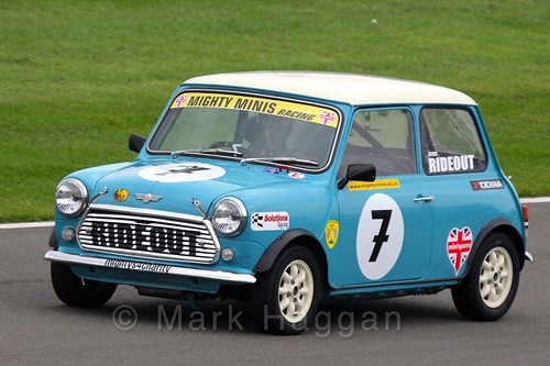 Steve Rideout in Mighty Minis at Donington Park, October 2015