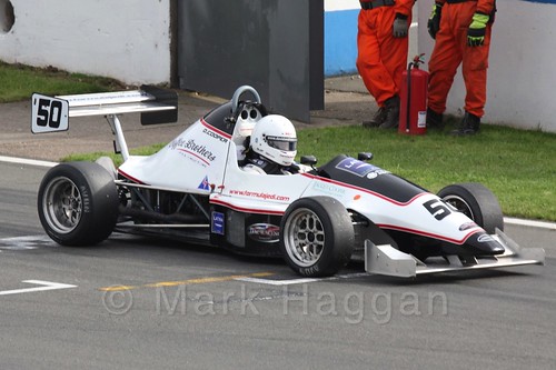 David Cooper in Formula Jedi racing at Donington, September 2015