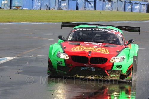 The Team Russia by Barwell Racing BMW Z4 GT3 of Phil Keen and Jon Minshaw in British GT Racing at Donington, September 2015
