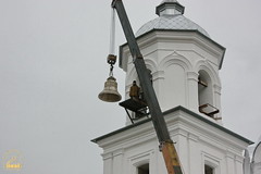 35. Consecrating and raising of the domes in Karmazinovka / Освящение и поднятие колоколов в Кармазиновке. 10 ноября 2010 г