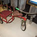 Antique tricycle with passenger seat