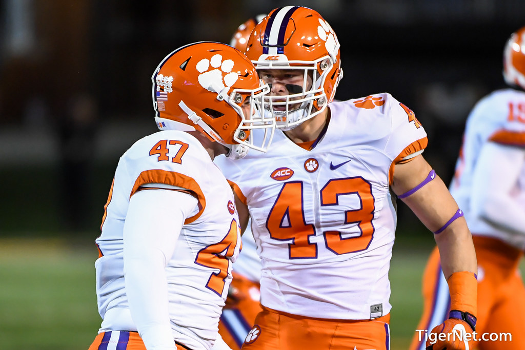 Clemson Football Photo of Wake Forest and Chad Smith and Jamie Skalski
