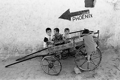 Children on Phoenix Cart