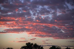 September 12, 2015 - A fabulous red sunset in Thornton. (Michelle Jones)