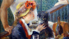 Renoir, Luncheon of the Boating Party, Aline Charigot