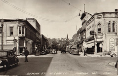 Dewitt Street at Cook Street, B&W Postcard