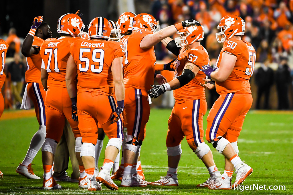 Clemson Football Photo of Jay Guillermo and South Carolina