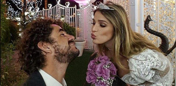Rafa Brites e Felipe Andreoli renovam votos de casamento em Las Vegas