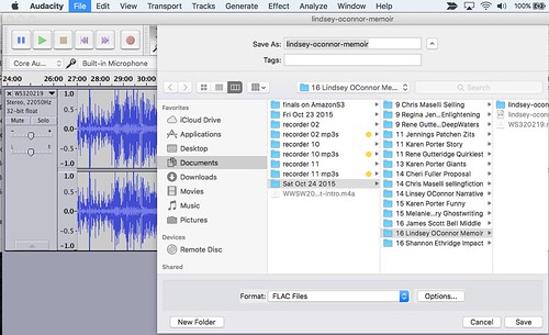 Export from Audacity as FLAC file by Wesley Fryer, on Flickr