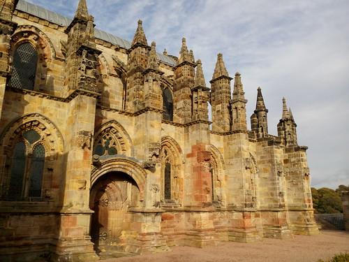 La célèbre chapelle de Rosslyn, Écosse