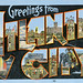 Greetings from Atlantic City, New Jersey - Large Letter Postcard