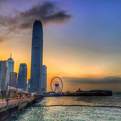 #hdr sunset view of Central #hk #hongkong