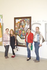 2987. Elsa Munguía, Brenda de Macedo, Marilú Guerrero y Bertha Arizpe Cepeda.