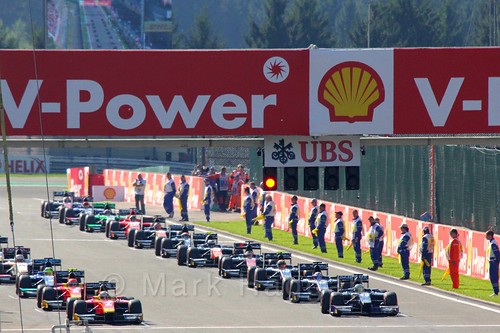 The GP2 Sprint Race at the 2015 Belgium Grand Prix