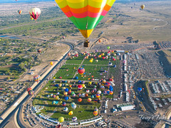 In the air with "The Crew Balloon"