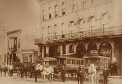 Emder Houe Hotel with Horse Coaches Waiting