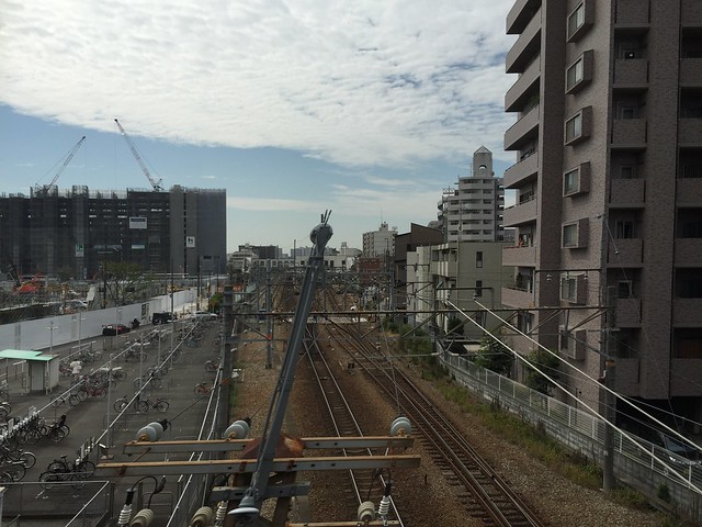 参考にどうぞ3阪急電車からJR塚口駅を見...