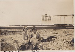 Ladies at Clevedon Pier Somerset 1926