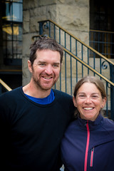 Jen and Michel, cycling south to Patagonia; Yellowstone NP