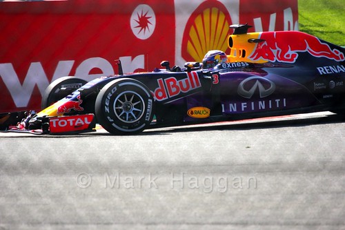 Daniel Ricciardo in Free Practice 1 for the 2015 Belgium Grand Prix