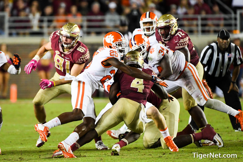 Clemson Football Photo of Cordrea Tankersley and Florida State