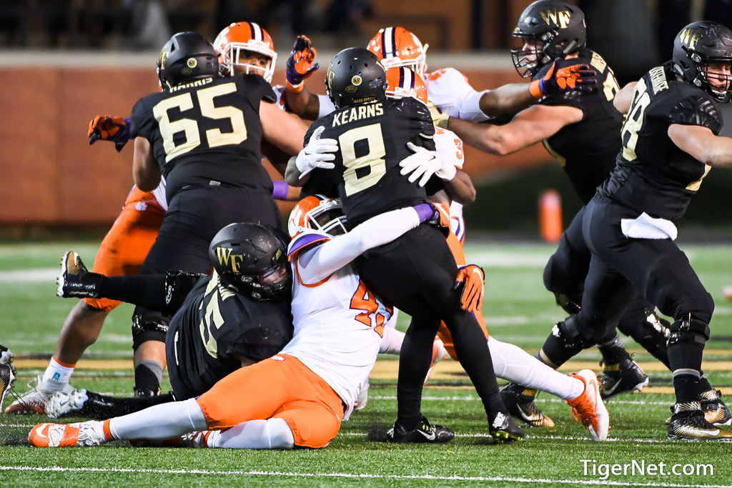 Clemson Football Photo of Kendall Joseph and Richard Yeargin and Wake Forest