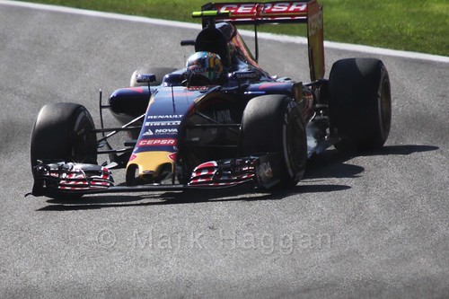 Carlos Sainz Jr in Free Practice 3 at the 2015 Belgian Grand Prix