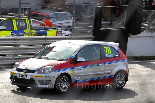 Carlito Miracco on the grid for the Fiesta Junior Championship, Brands Hatch, 2015