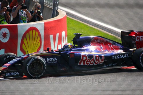 Max Verstappen qualifying for the 2015 Belgium Grand Prix