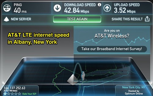 Internet Speed Test: New York AT&T LTE by Wesley Fryer, on Flickr