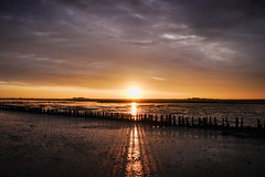 Sunset at North Sea
