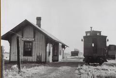 Railroads, Old Portage Depot with Caboose
